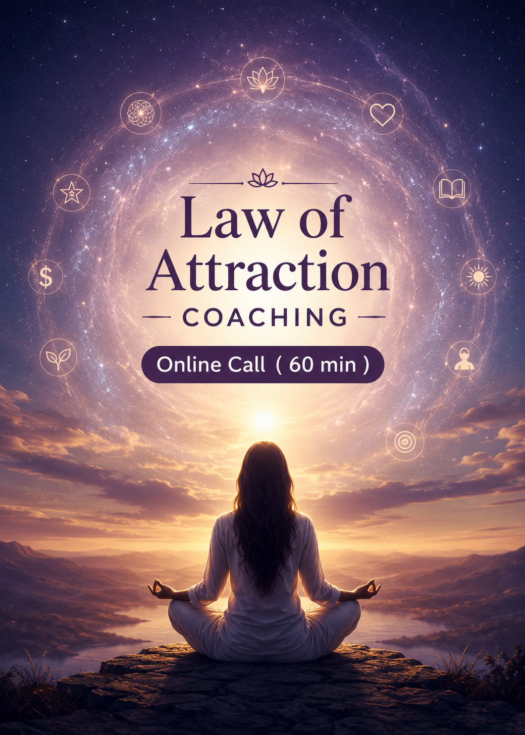 Law of Attraction Coaching – Online Call ( 60 min )