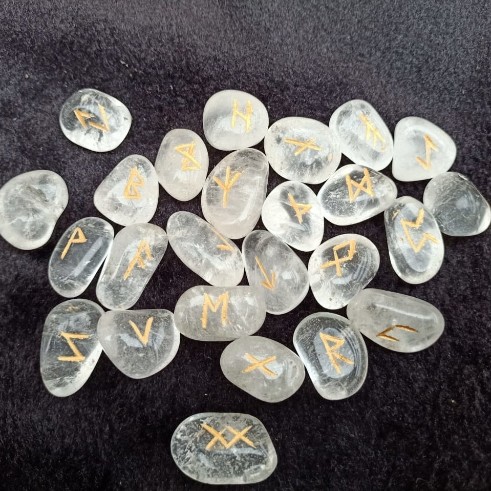 Clear Quartz Rune (Set) – CRYSTHEAL BY NEENA